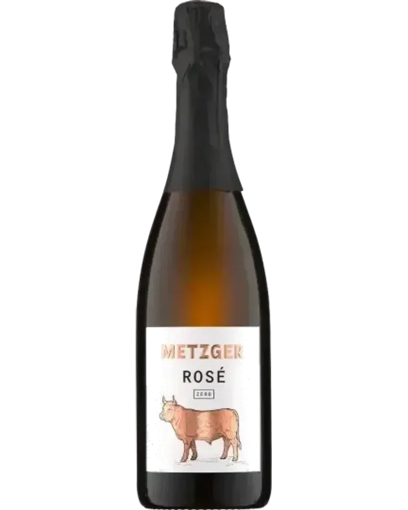 Rosé Zéro alcoholvrije Sprankelend Rosé wijnfles