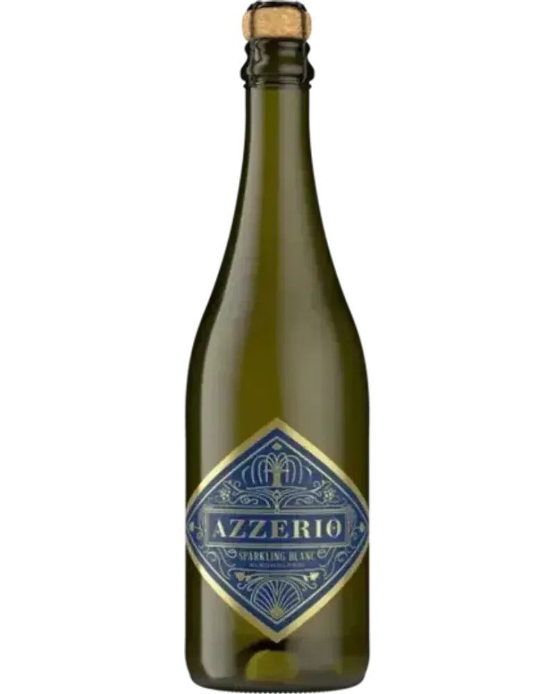 Azzerio Sparkling Blanc alcoholvrije Sprankelend Wit wijnfles