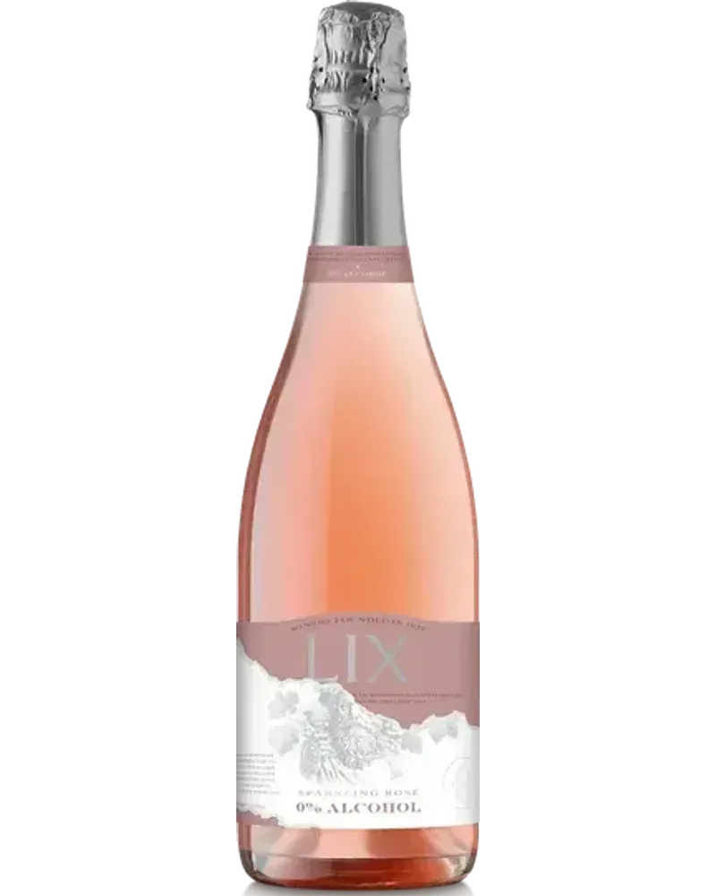 LIX Sparkling Rosé alcoholvrije Sprankelend Rosé wijnfles