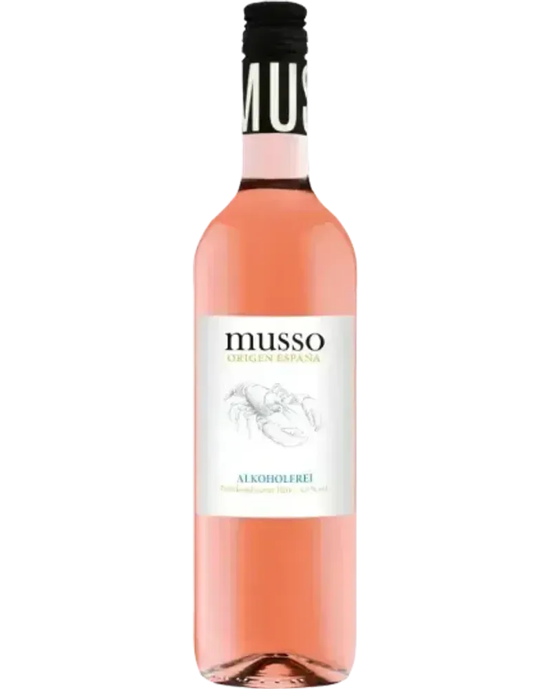 Musso Rosé alcoholvrije Rosé wijnfles