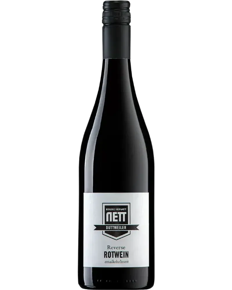 Reverse Rot NETT non-alcoholic Red wine bottle