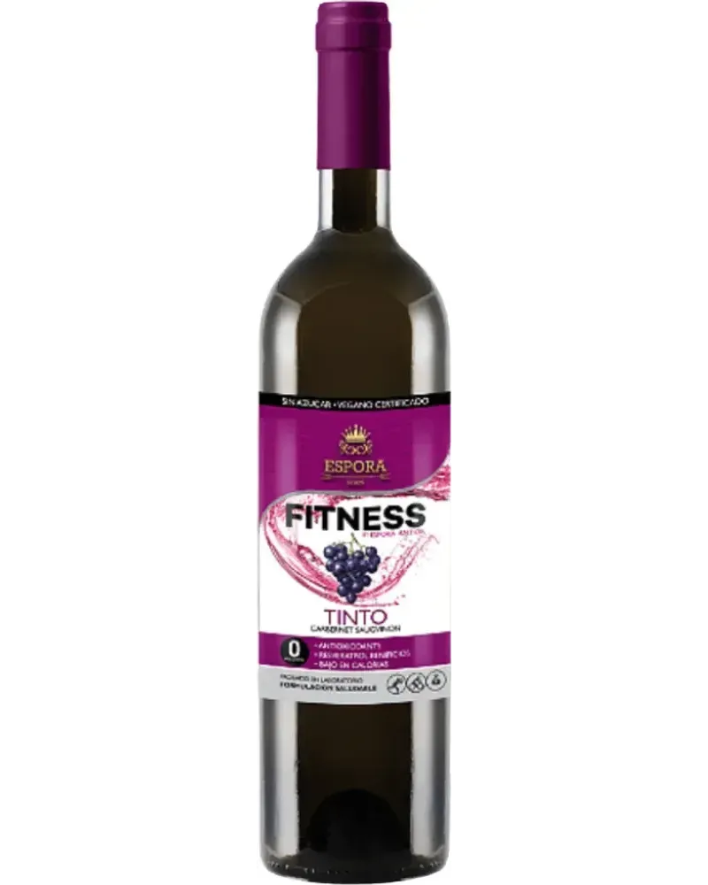 Fitness alkoholfreie Rot Weinflasche