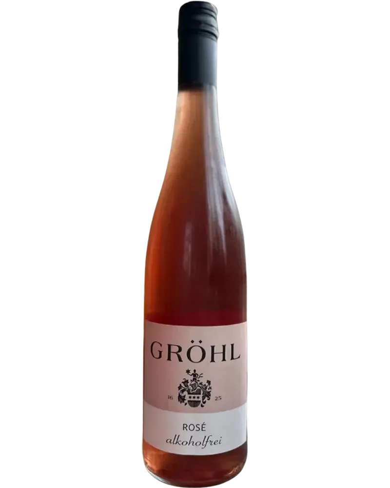 Rosé non-alcoholic Rosé wine bottle