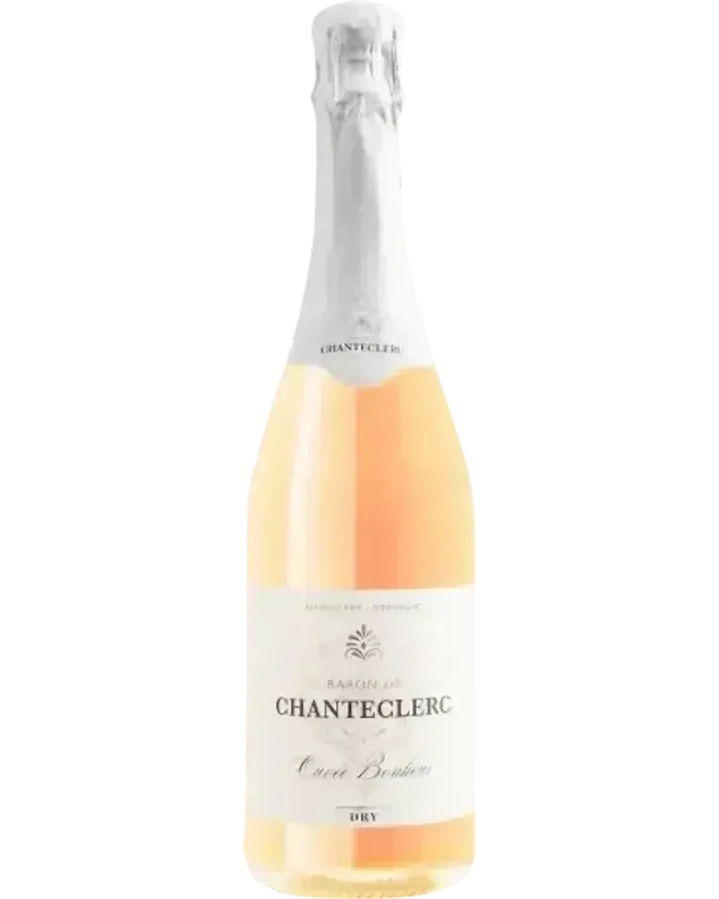 Baron de Chanteclerc Rosé alcoholvrije Sprankelend Rosé wijnfles