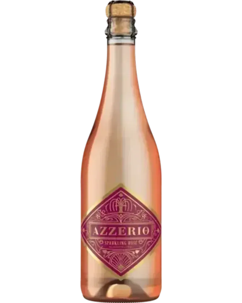 Azzerio Sparkling Rosé alcoholvrije Sprankelend Rosé wijnfles