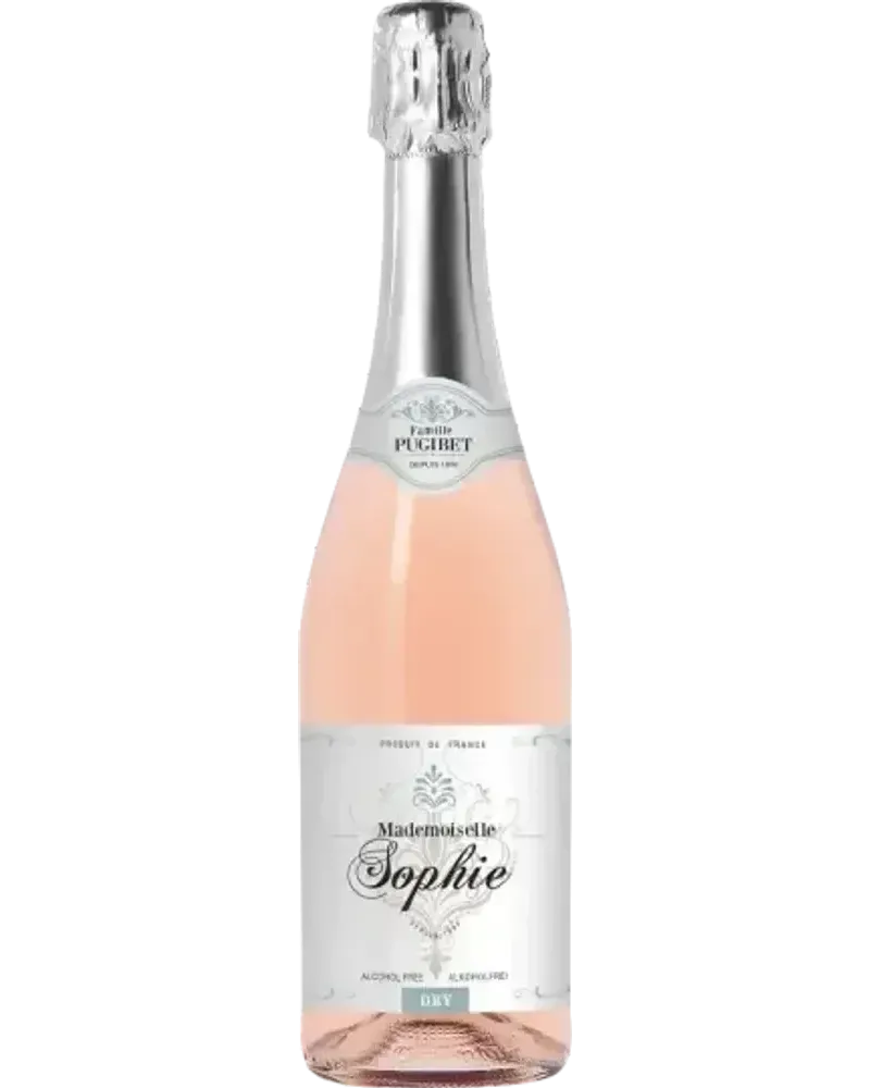 Mademoiselle Sophie Rosé bouteille de vin Rosé pétillant sans alcool