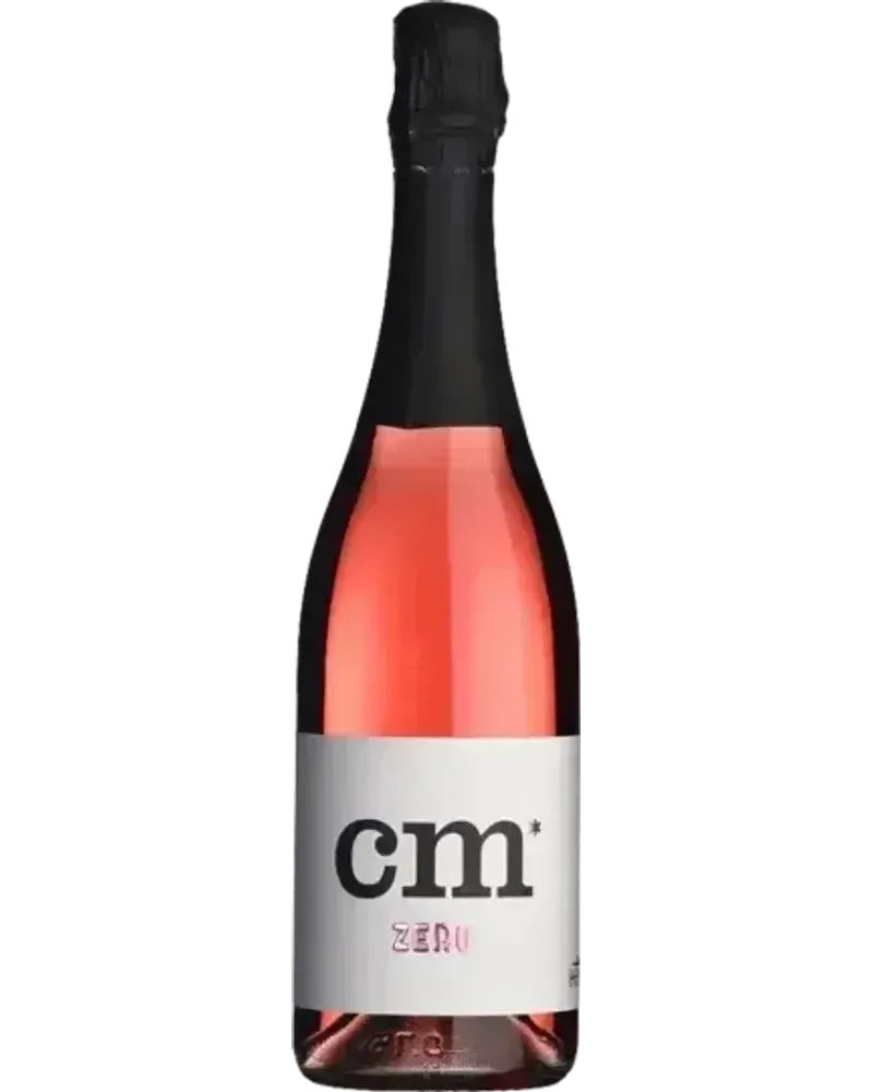 cm ZERO alcoholvrije Sprankelend Rosé wijnfles