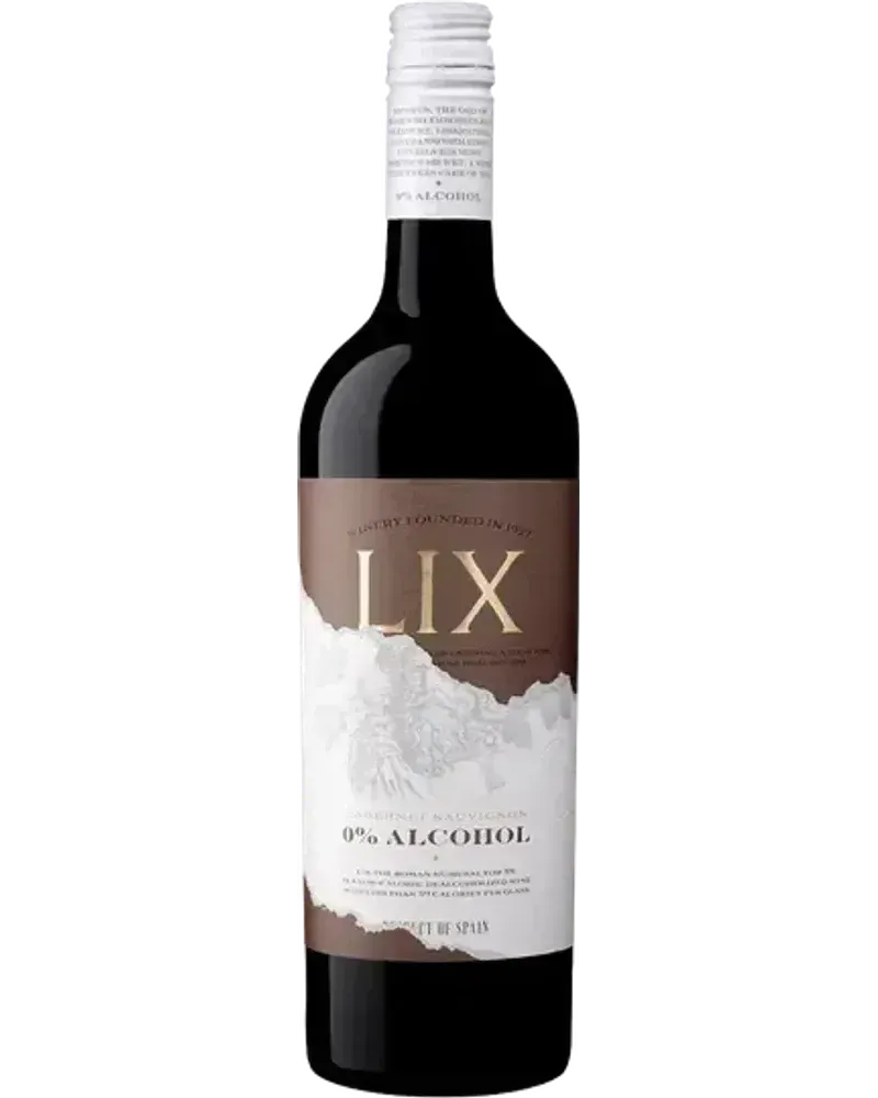 LIX Cabernet Sauvignon alcoholvrije Rood wijnfles