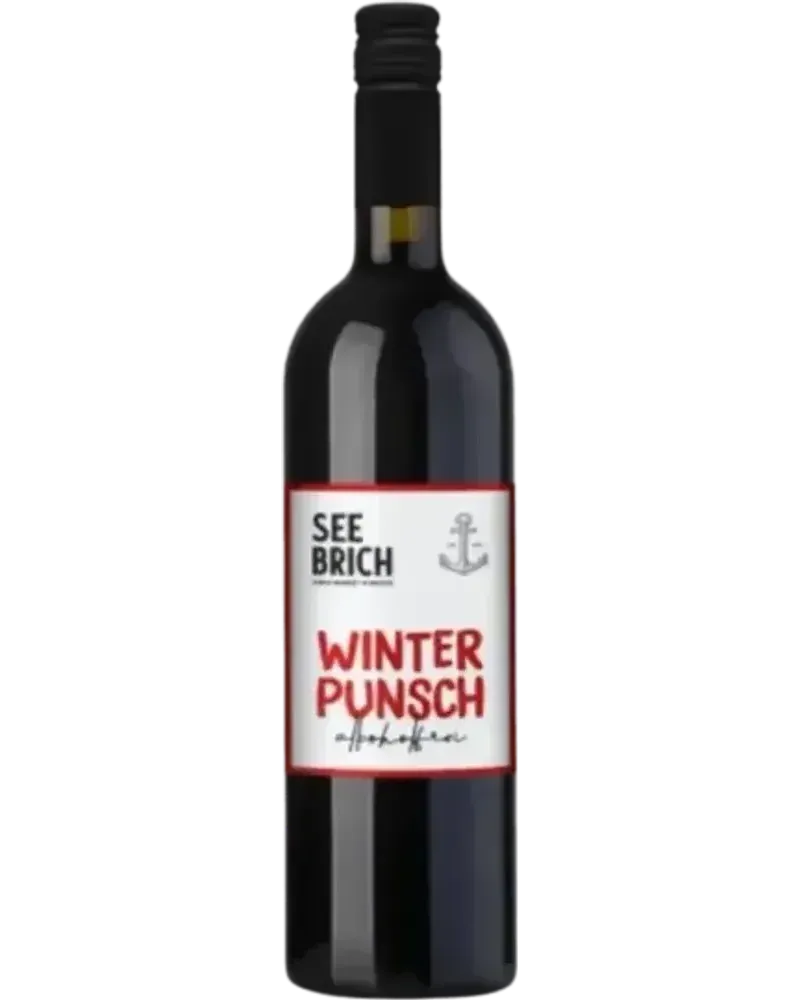 Winterpunsch non-alcoholic Red wine bottle