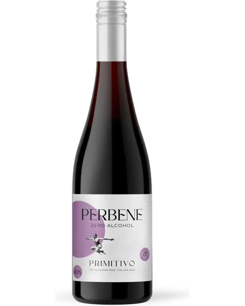 Primitivo alcoholvrije Rood wijnfles