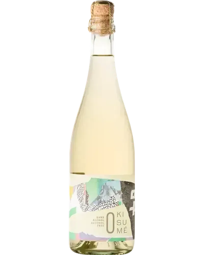 Kisumé - Blanc effervescent alcoholvrije Sprankelend Wit wijnfles
