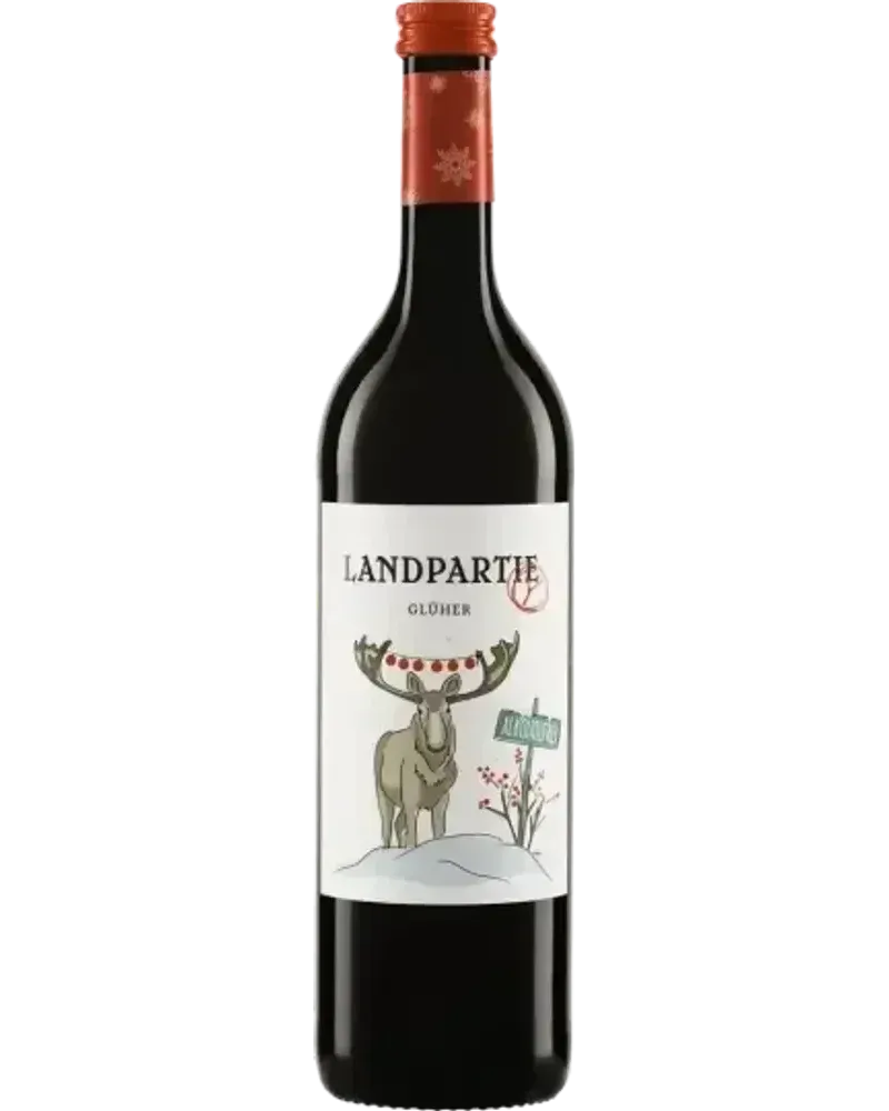 Premium-Glüher Rot non-alcoholic Red wine bottle