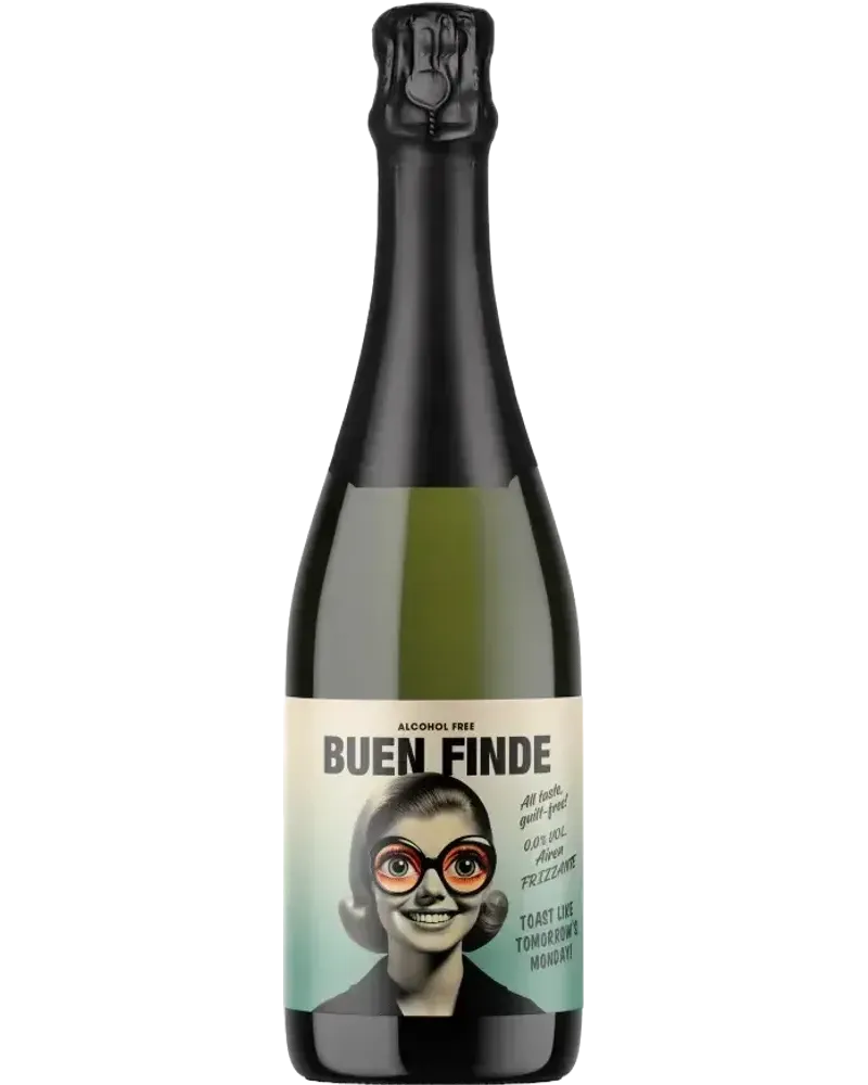 Frizzante non-alcoholic Sparkling White wine bottle