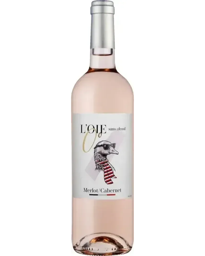 Rosé non-alcoholic Rosé wine bottle