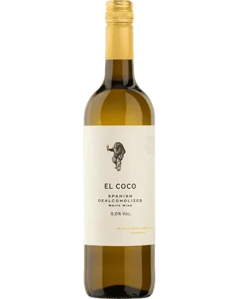 El Coco Blanco non-alcoholic White wine bottle