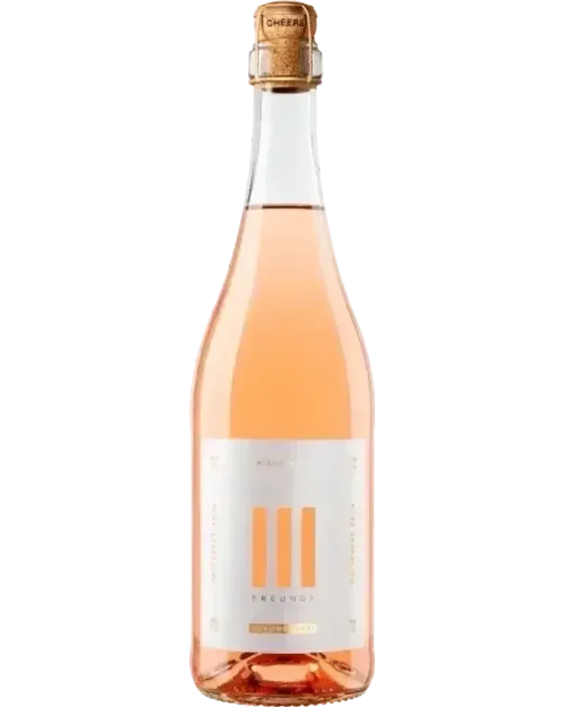 Rosé Sparkling non-alcoholic Sparkling Rosé wine bottle