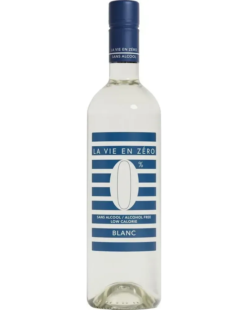 La Vie En Zéro Blanc non-alcoholic White wine bottle
