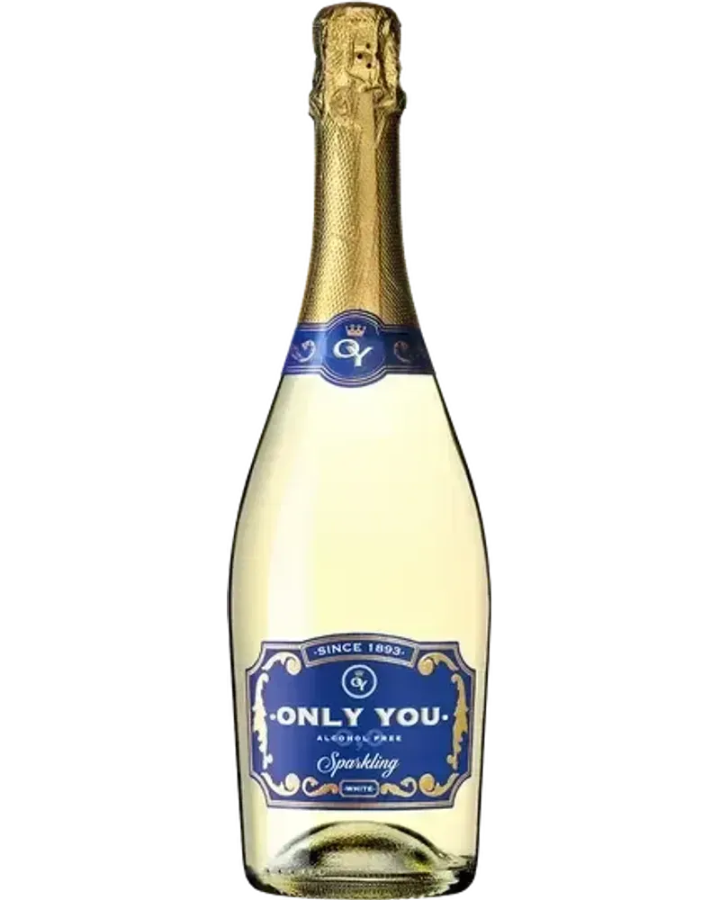 Only You, White alcoholvrije Sprankelend Wit wijnfles