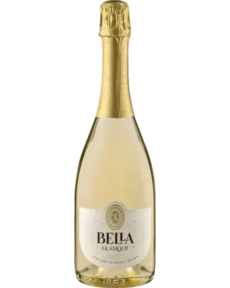 Bella Glamour Bianco non-alcoholic Sparkling White wine bottle