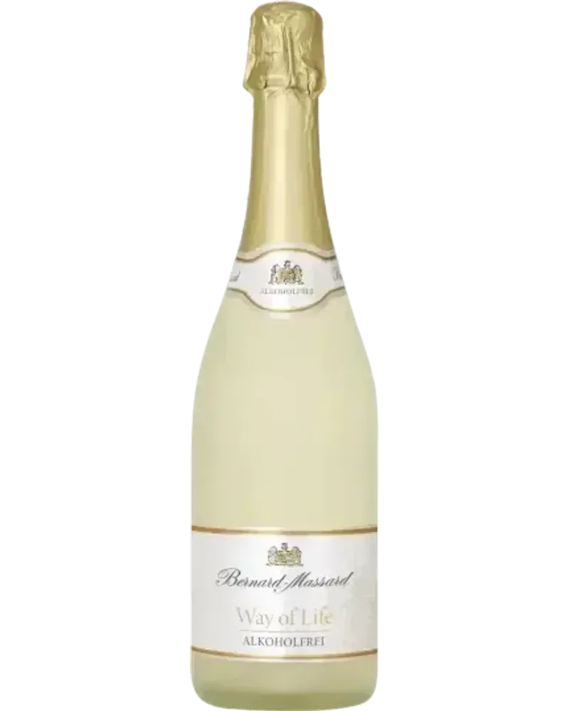 Way of Life alkoholfreie Schaumwein weiß Weinflasche