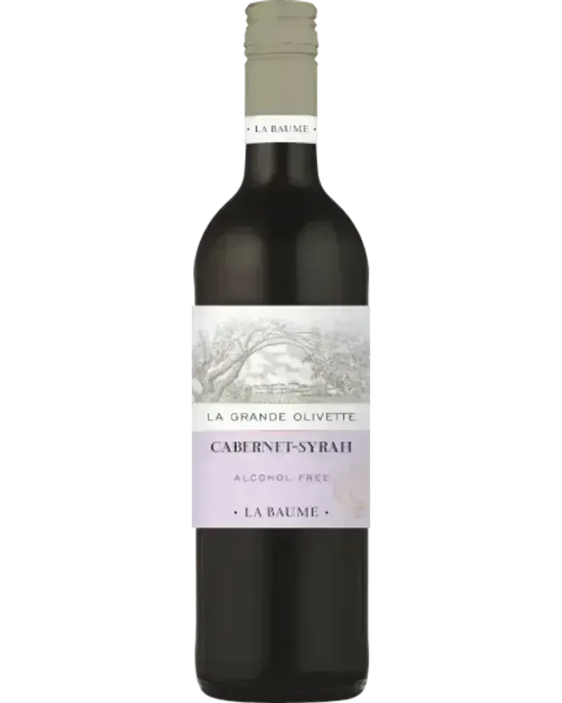 Grand Olivette Cabernet Sauvignon / Syrah non-alcoholic Red wine bottle