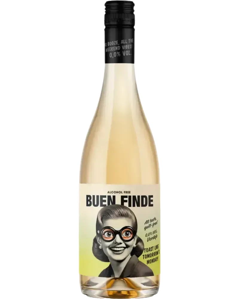 Vino Blanco non-alcoholic White wine bottle