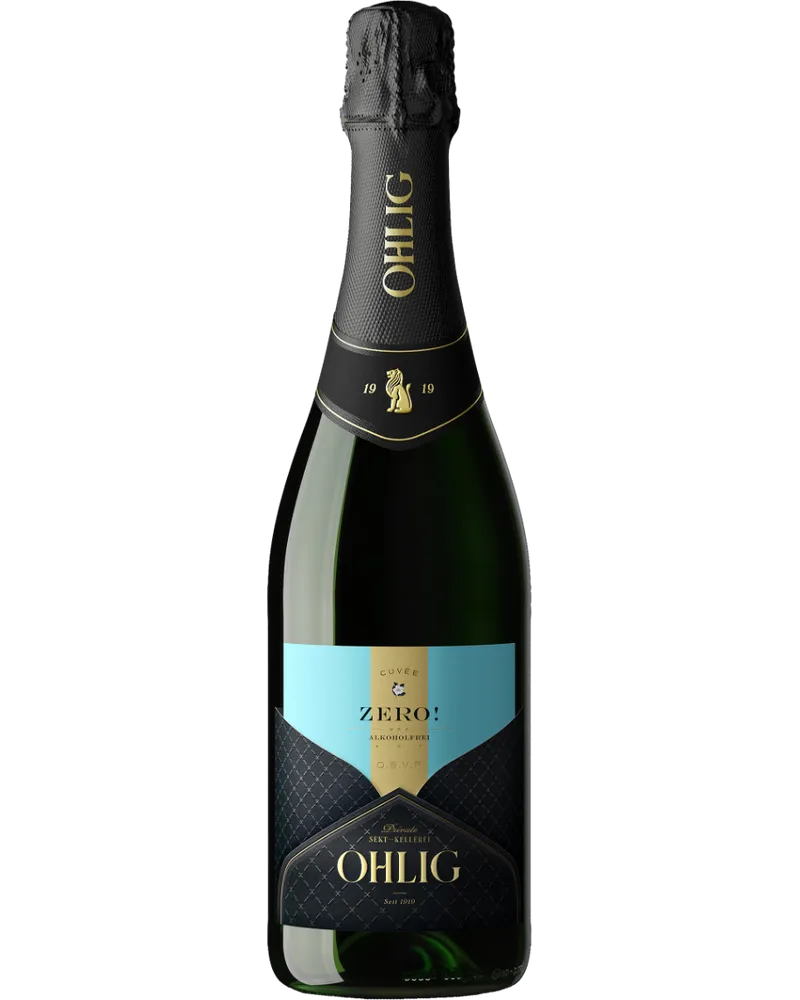 Zero Weiß non-alcoholic Sparkling White wine bottle