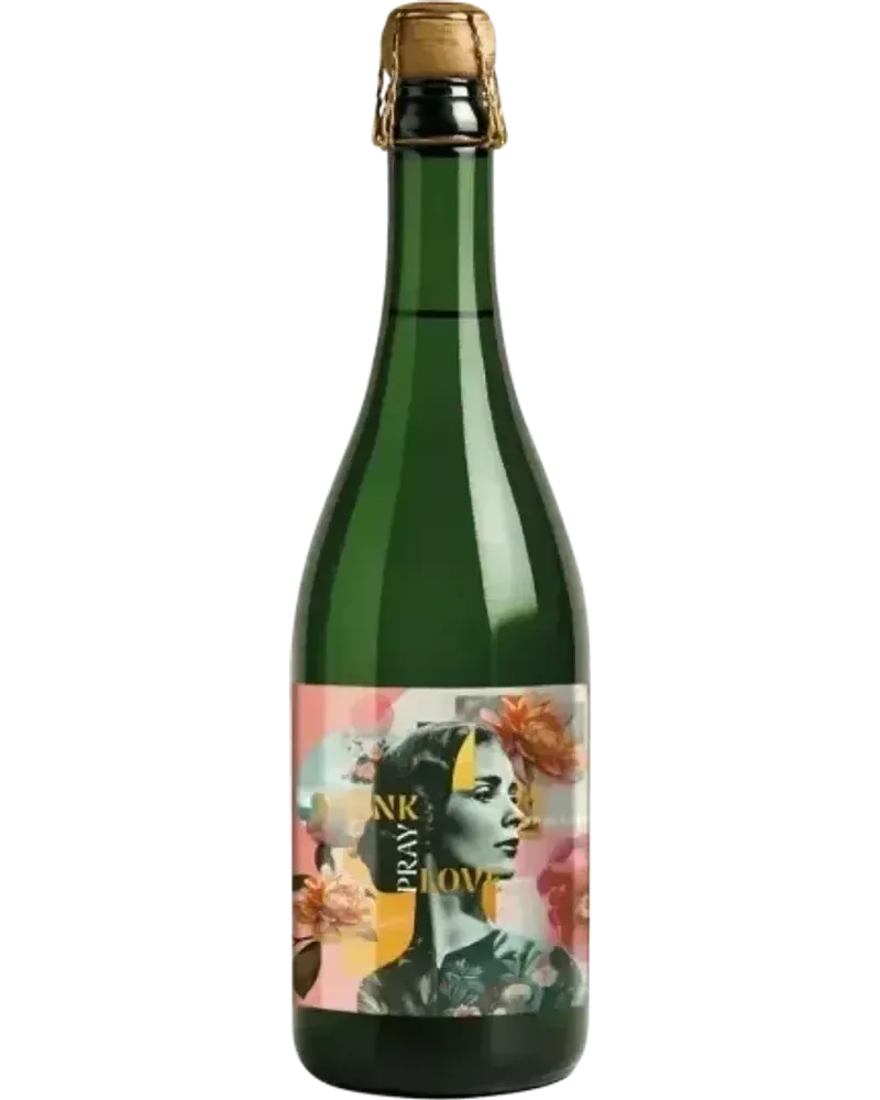 Sparkling Chardonnay Rhabarber / Lavendel bouteille de vin Rosé pétillant sans alcool