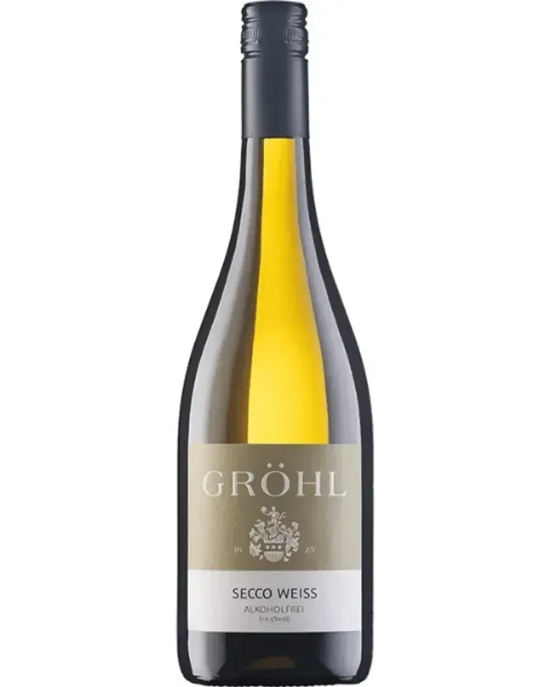 Secco non-alcoholic Sparkling White wine bottle