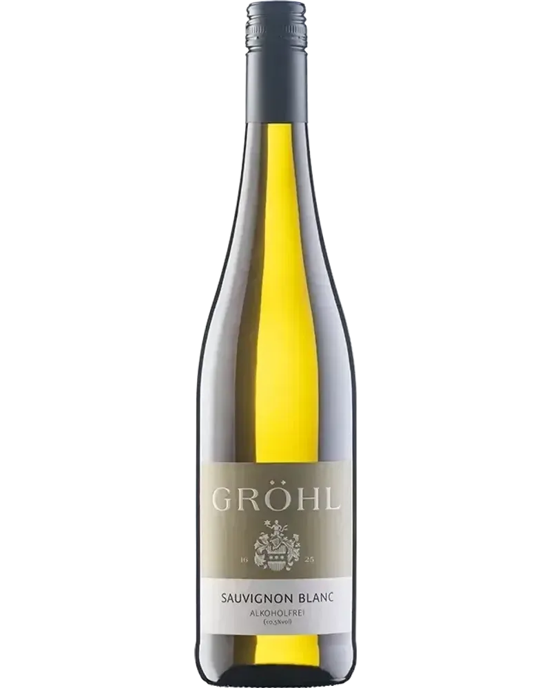 Sauvignon Blanc non-alcoholic White wine bottle