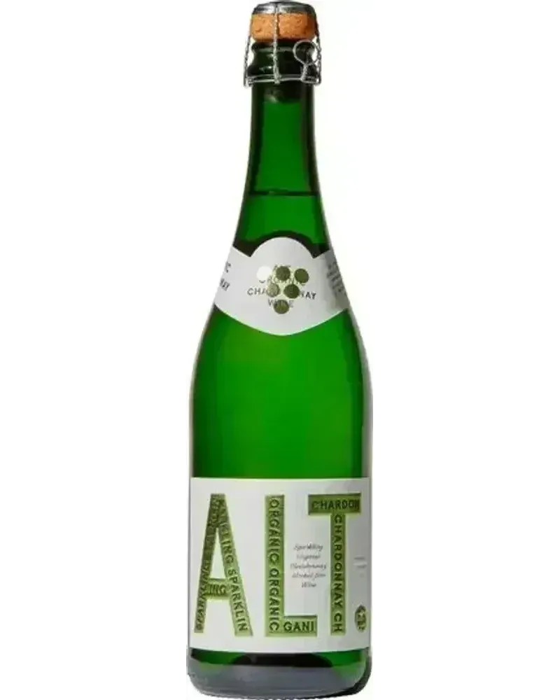 Sparkling Blanc de Blancs non-alcoholic Sparkling White wine bottle