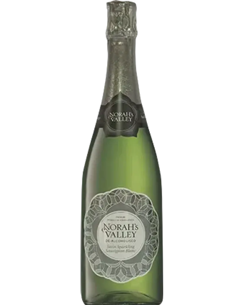Satin Sparkling non-alcoholic Sparkling White wine bottle